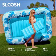 Sloosh 0.3mm PVC construction resists wear across multiple uses.