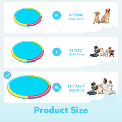 Durable non-toxic materials of the Sloosh 120-inch splash pad