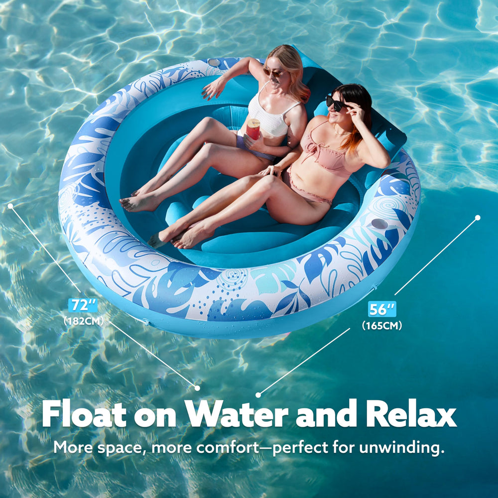 Sloosh 360-degree comfort lounge pool for social lounging and shared relaxation.