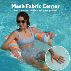 Sloosh 3-pack orange hammock: lively shade for pool days.