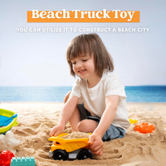 Sloosh beach toys with sand molds for castle building and creative sculpture