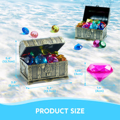 Sloosh bright acrylic diamonds in rainbow colors spark vibrant pool play.