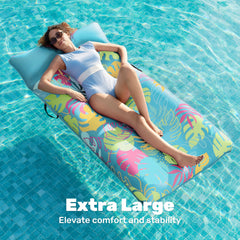 SLOOSH built-in pillow and handles offer neck support and easy transport.