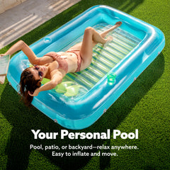 Sloosh pool float showing built-in drink holders for convenient beverages
