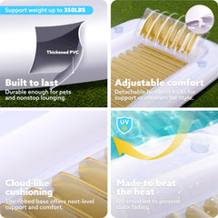 Sloosh durable 0.3mm PVC construction enhances resilience for frequent use.