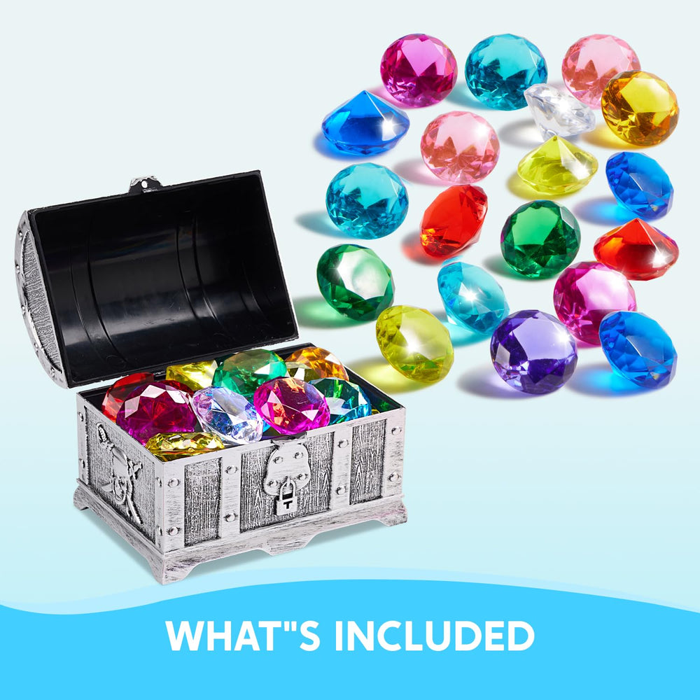 Durable plastic treasure chest resists drops during use