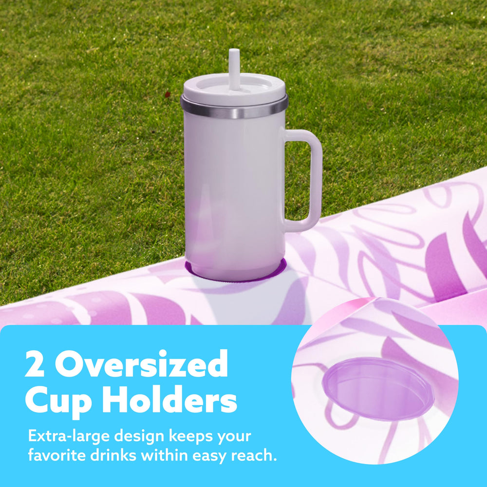 Sloosh durable UV-resistant PVC ensures long-lasting use by pools, beaches, and lakes.