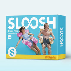 SLOOSH fabric-covered mesh sling enhances comfort during floats.