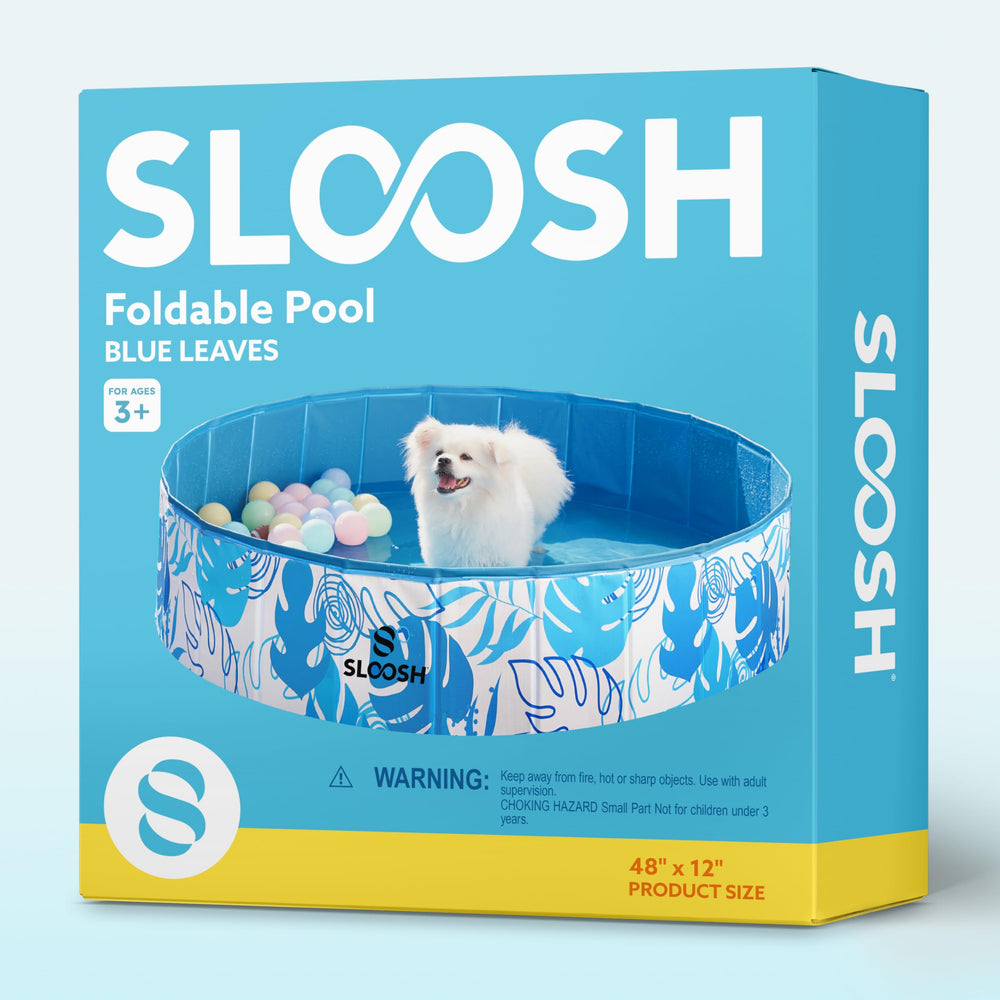 SLOOSH pool outdoors on grass shows versatile indoor/outdoor use.