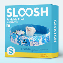 SLOOSH pool outdoors on grass shows versatile indoor/outdoor use.