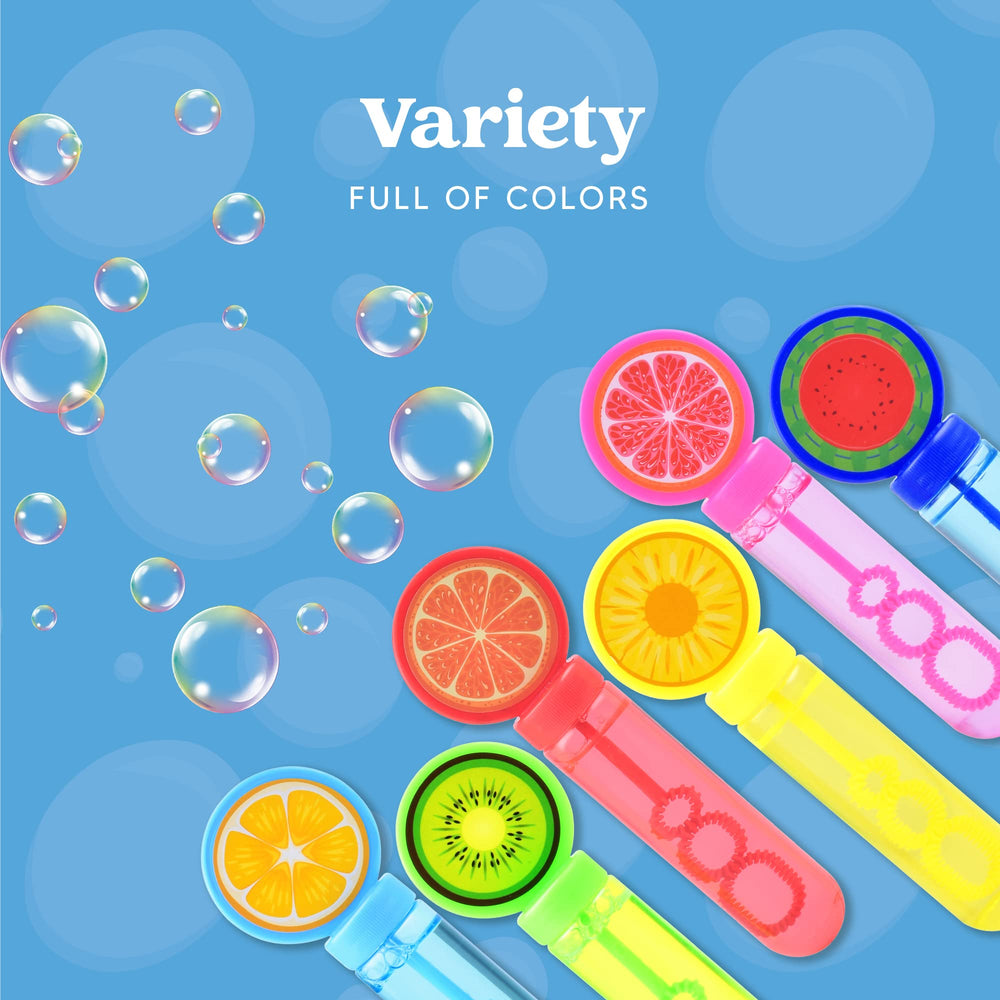 Sloosh bubble wand with orange pattern for vivid party favors and play.
