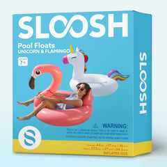 Sloosh headrest-equipped pool float for comfy lounging