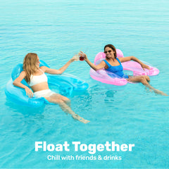 Sloosh float features soft air cushion seat for comfortable lounging