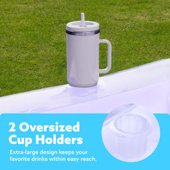 Sloosh built-in drink holders keep hydration within reach