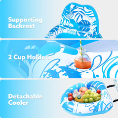 Sloosh mesh seat keeps you cool and in touch with the water.