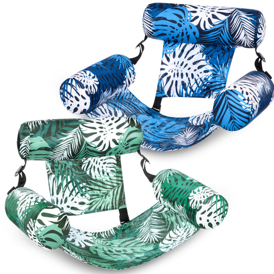 Sloosh pool floats 2-pack packaging showing convenient carry case for easy setup