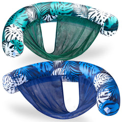 Sloosh pool floats chairs tropical leaves foldable for travel and storage