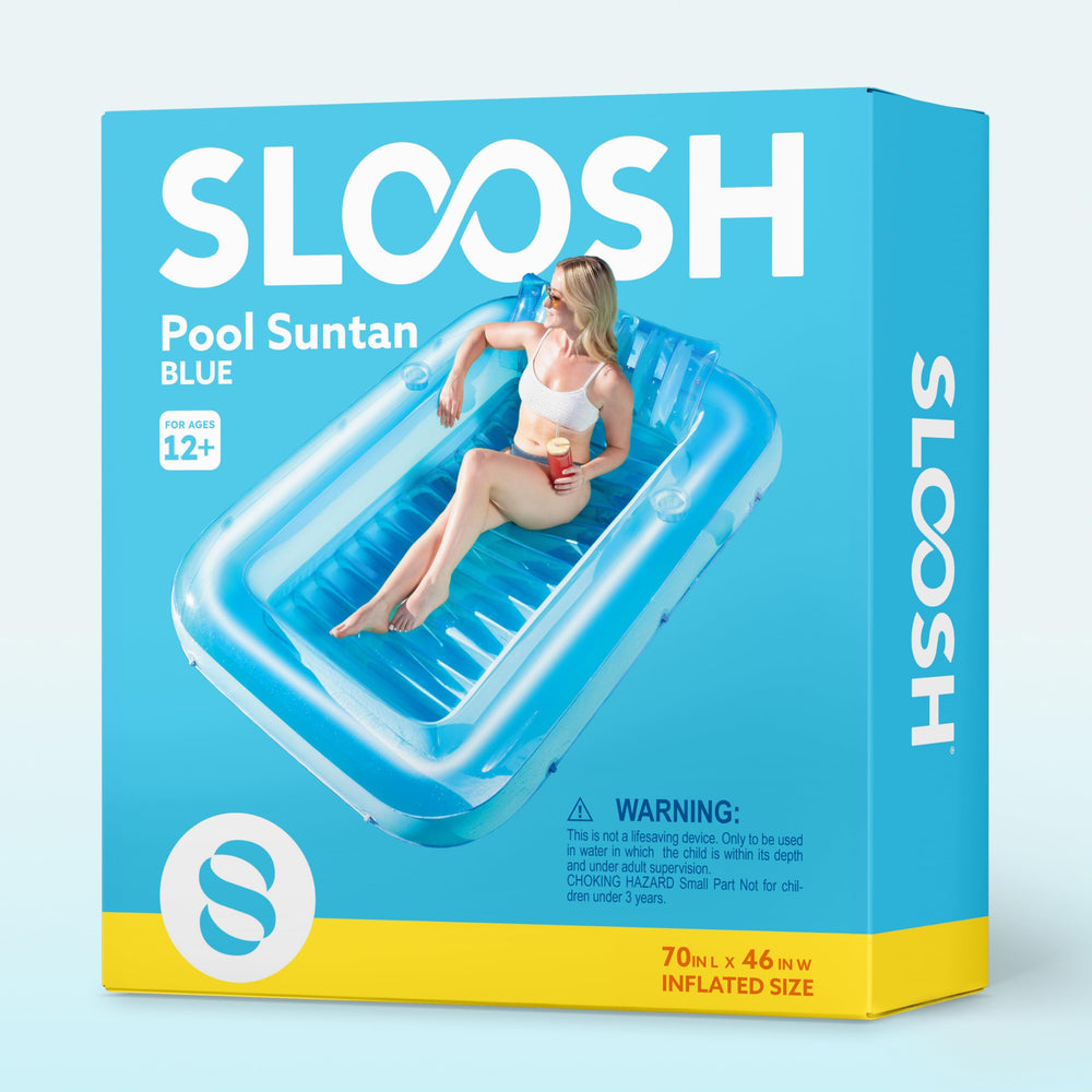 Sloosh pool party lounge float ideal for playful backyard gatherings and lakeside fun.