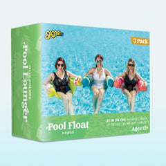 Sloosh portable summer float folds flat for storage and travel.