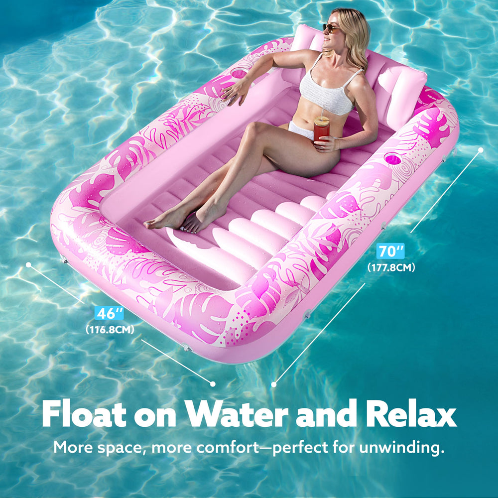 Sloosh pillow-removable design supports relaxed posture for longer poolside reading.