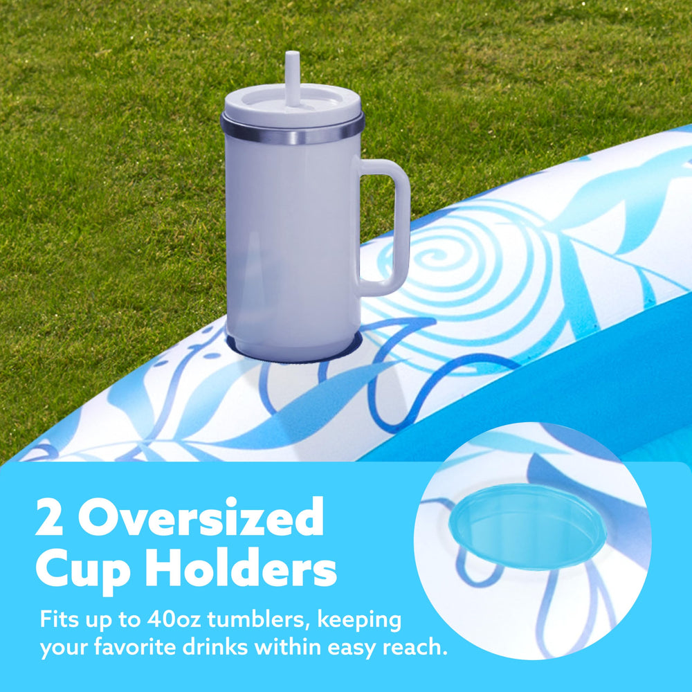 Sloosh durable blow up pool with premium materials for family use.
