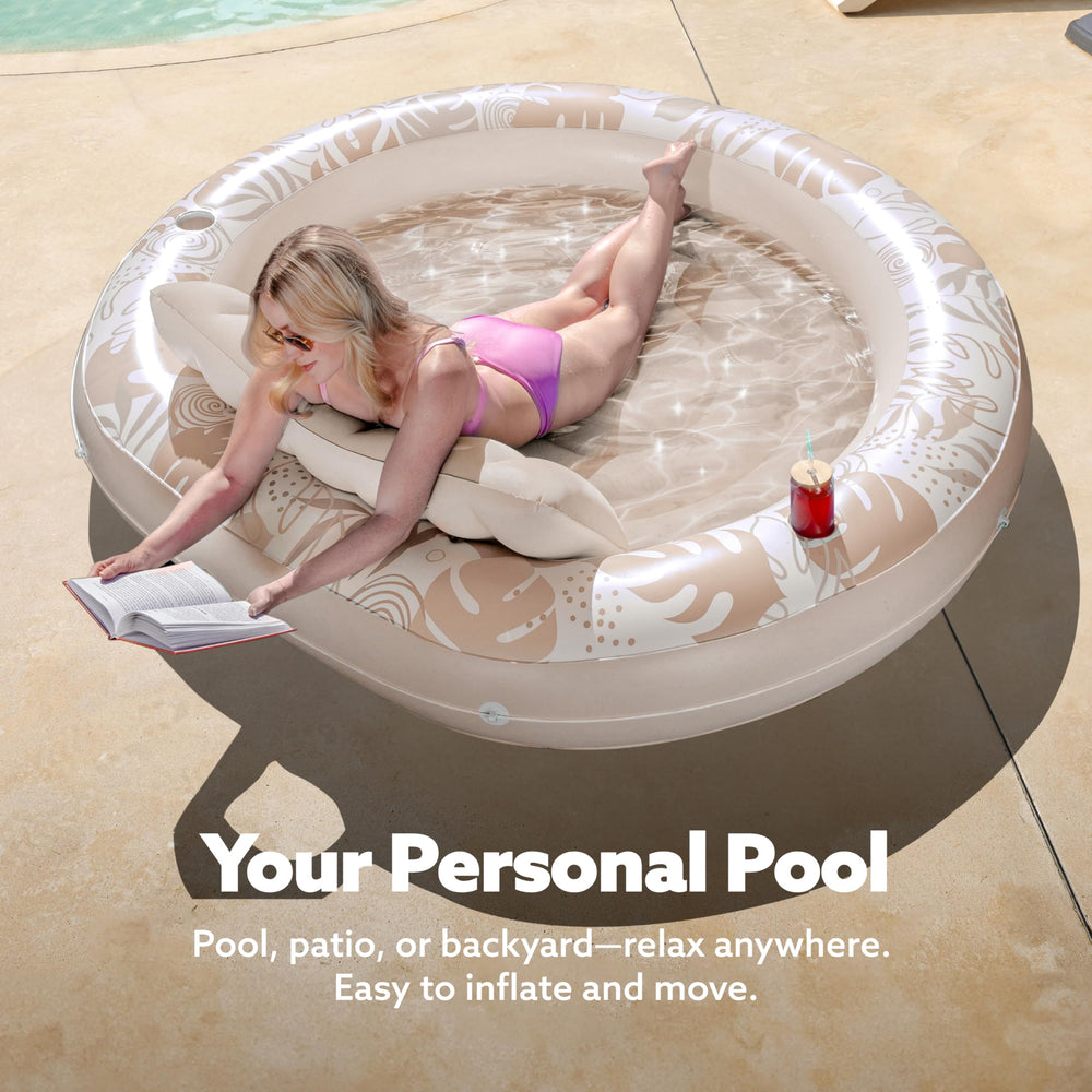 Sloosh robust inflatable pool lounger built for shared moments and durability.