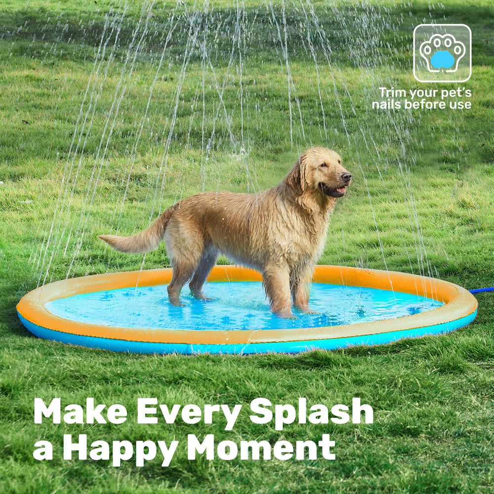 Sloosh safe shallow-water surface reduces slip risk during play.