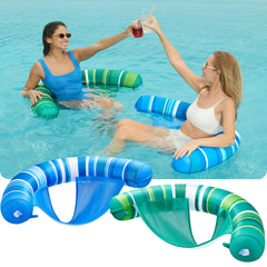 Sloosh soft fabric-covered sling chair gives a plush surface for sun-soaked afternoons