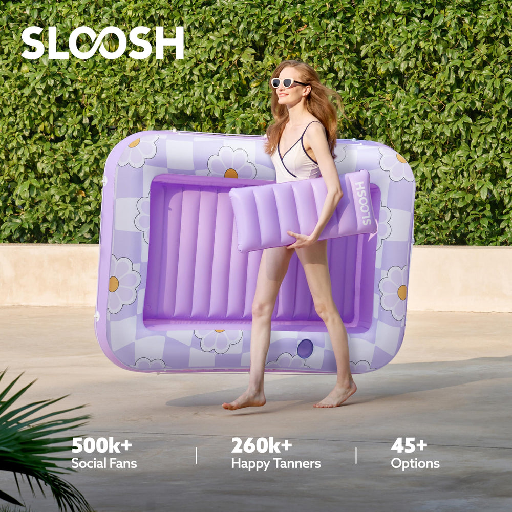 Sloosh durable UV-resistant PVC construction withstands outdoor use across seasons.