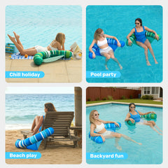 Sloosh two-pack float chairs offer versatile seating for shared summer moments
