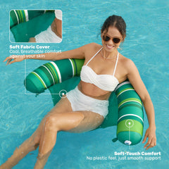 Sloosh vibrant blue and green duo enhances poolside and lakeside days