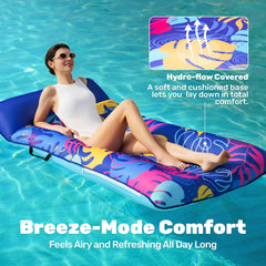 Sloosh water flow technology helps keep you cool during lounging