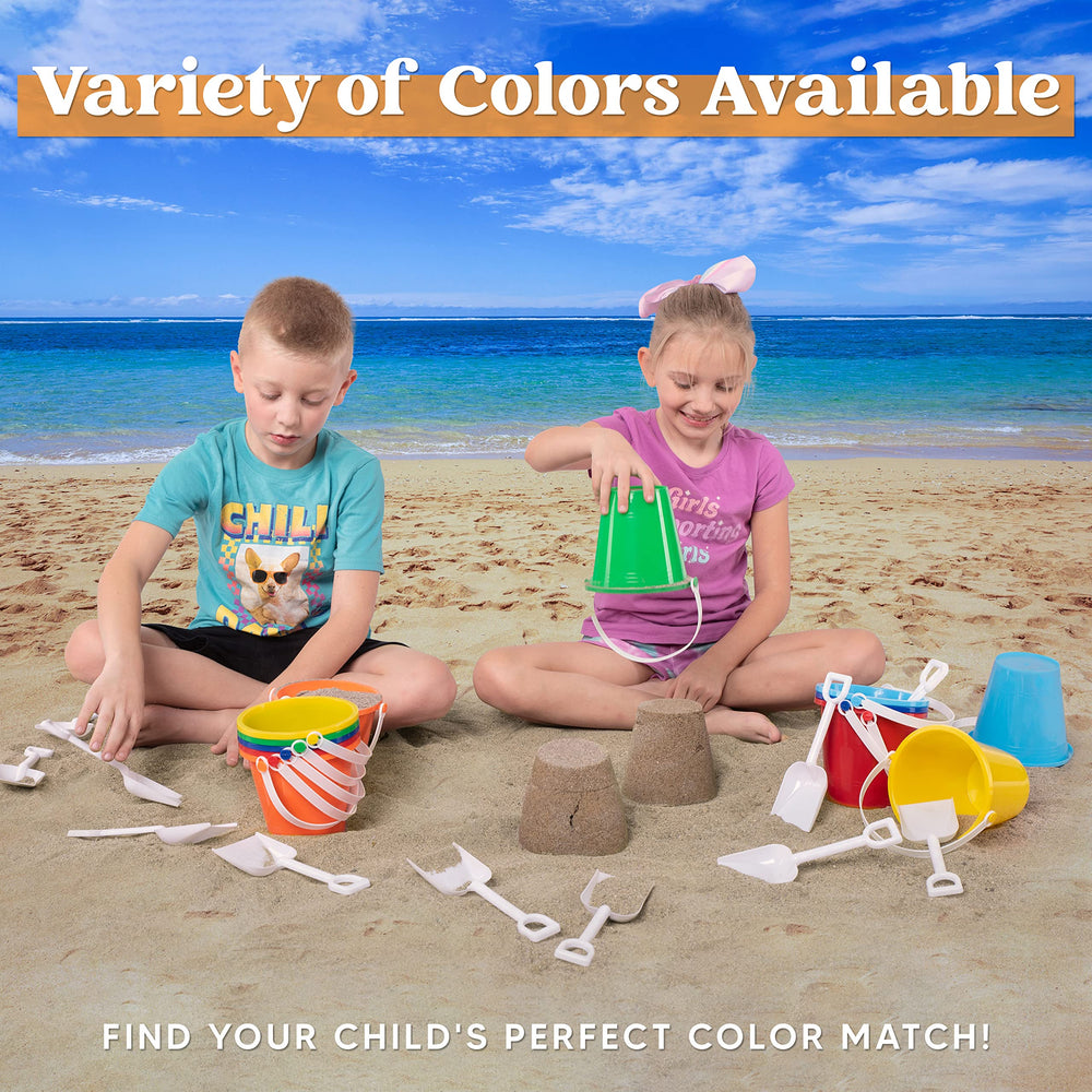 Sloosh white shovels included for quick sandcastle building