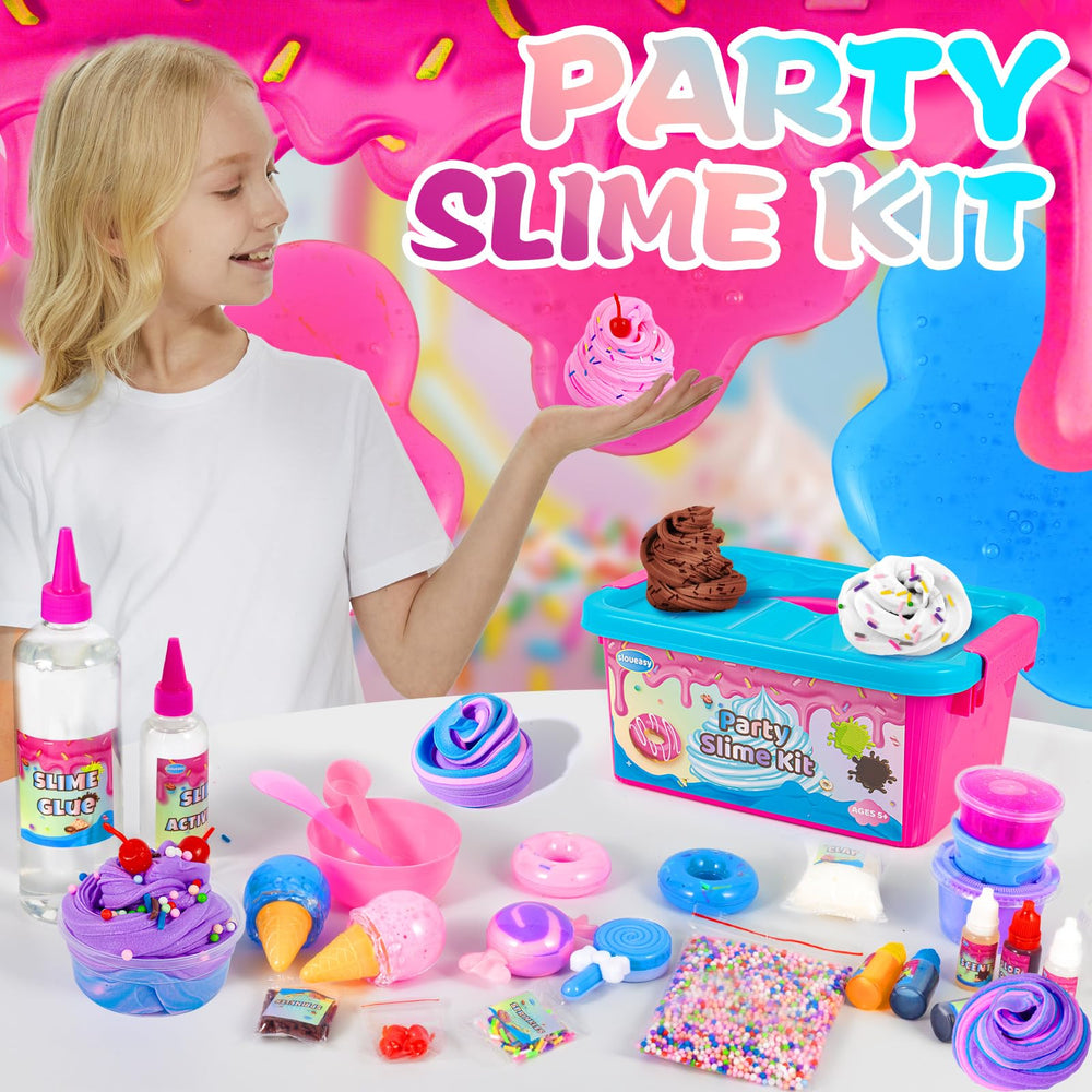 Sloueasy kids enjoying a hands-on slime making session.