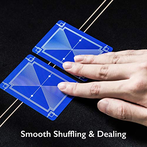 SLOWPLAY casino-back texture aids smooth dealing and shuffle grip