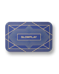 SLOWPLAY rectangular blue plaques with premium heft for serious poker games