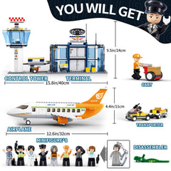 Sluban airport terminal waiting area: invites kids to simulate check-ins and arrivals.