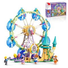 Sluban Amusement Park Ferris Wheel image shows colorful parts for imaginative play.