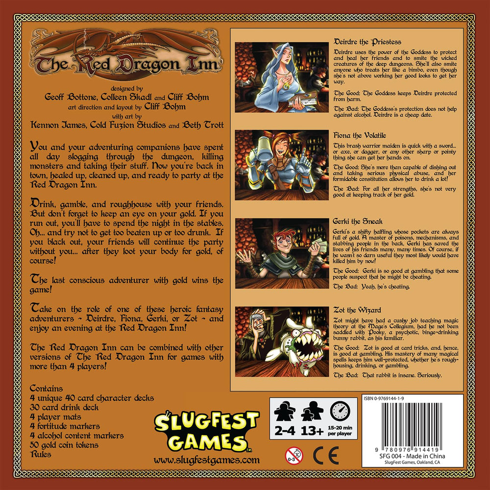 Slugfest Games The Red Dragon Inn drink deck for lively, humorous tavern moments.