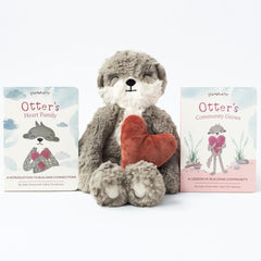 Slumberkins Otter Kin plush in soft velvety minky for cozy snuggles