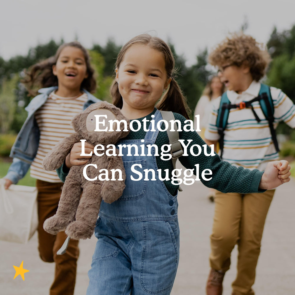 Slumberkins therapist-created design supports social-emotional learning through comforting storytelling.