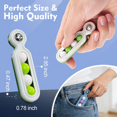 Small Fish fidget beads rub action highlights calming tactile stimulation.