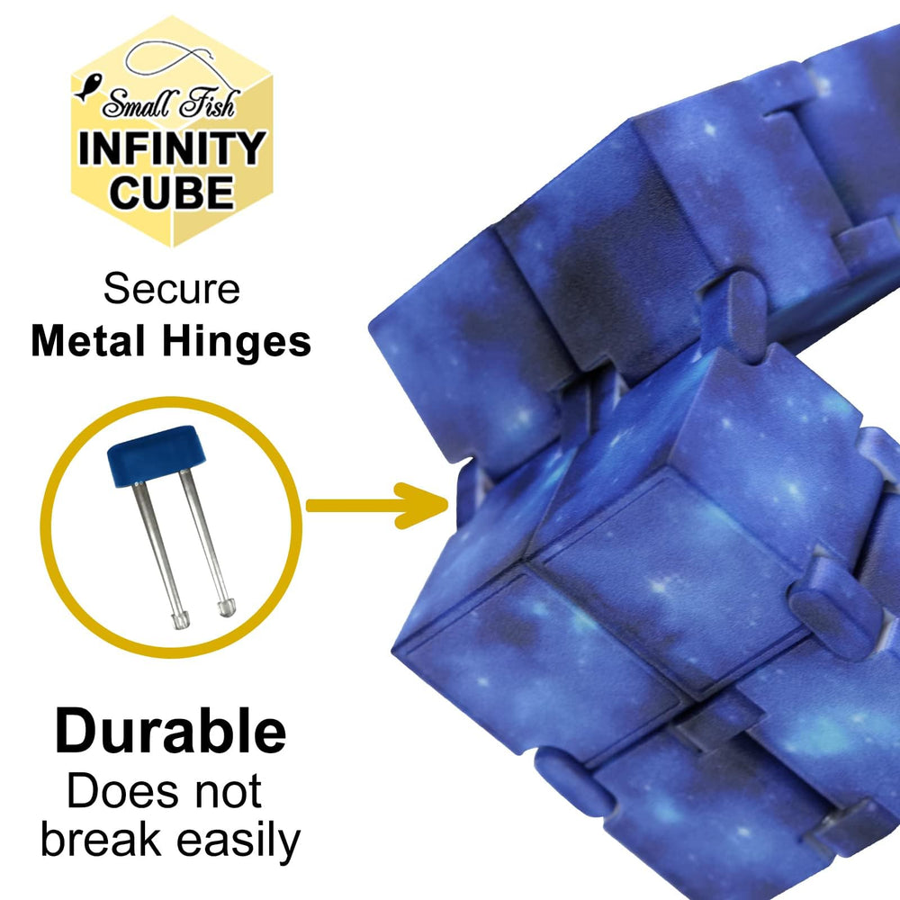 Small Fish Infinity Cube Toy packaged gift box ready for gifting.