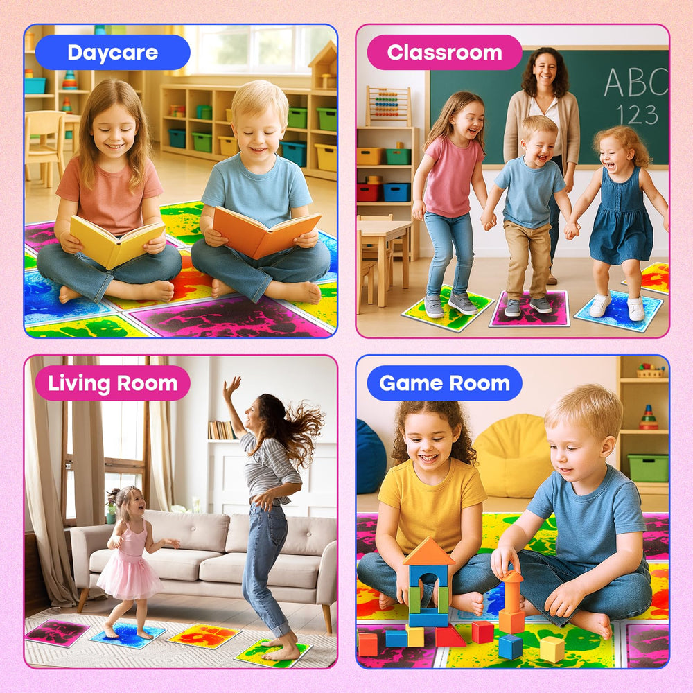 Small Fish anti-slip backing keeps tiles in place during active play