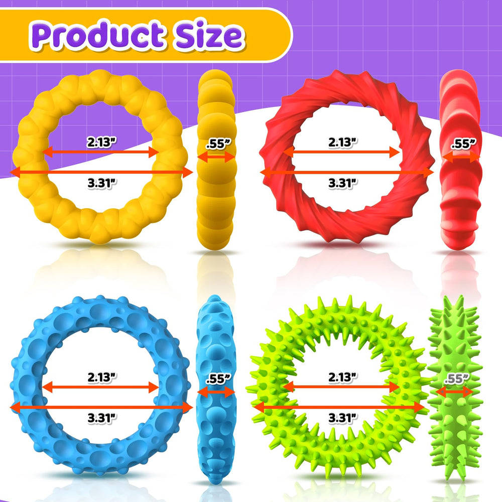 SMALL FISH stretchy sensory toy demonstrates durable, soft feel for endless tactile play.