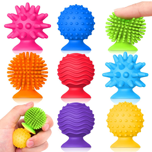 Small Fish textured suction cup toy for tactile play and focus.