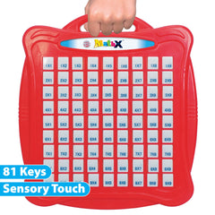 Small World Toys colorful 81-key grid encourages multiplication practice