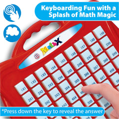 Small World Toys kid pressing a key during learning activity