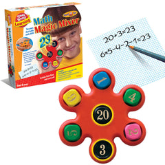 Small World Toys Magic Mixer on the palm, promoting hands-on number sense during play.