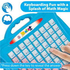 Small World Toys math board with easy-hold carry handle for travel.